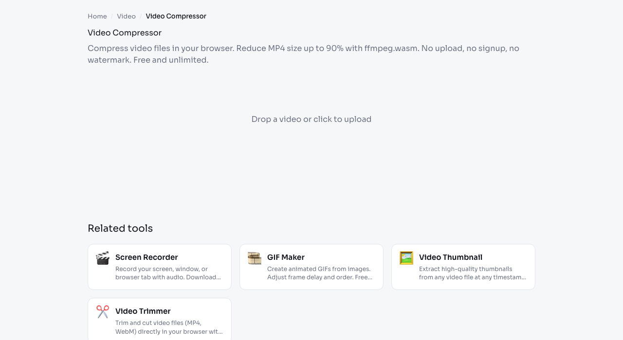 Video Compressor tool